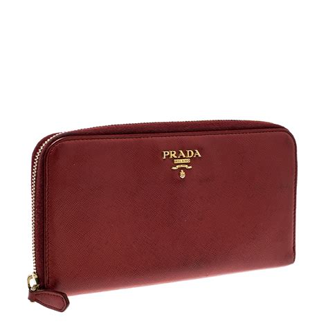 prada wallet red inside|prada red wallet price.